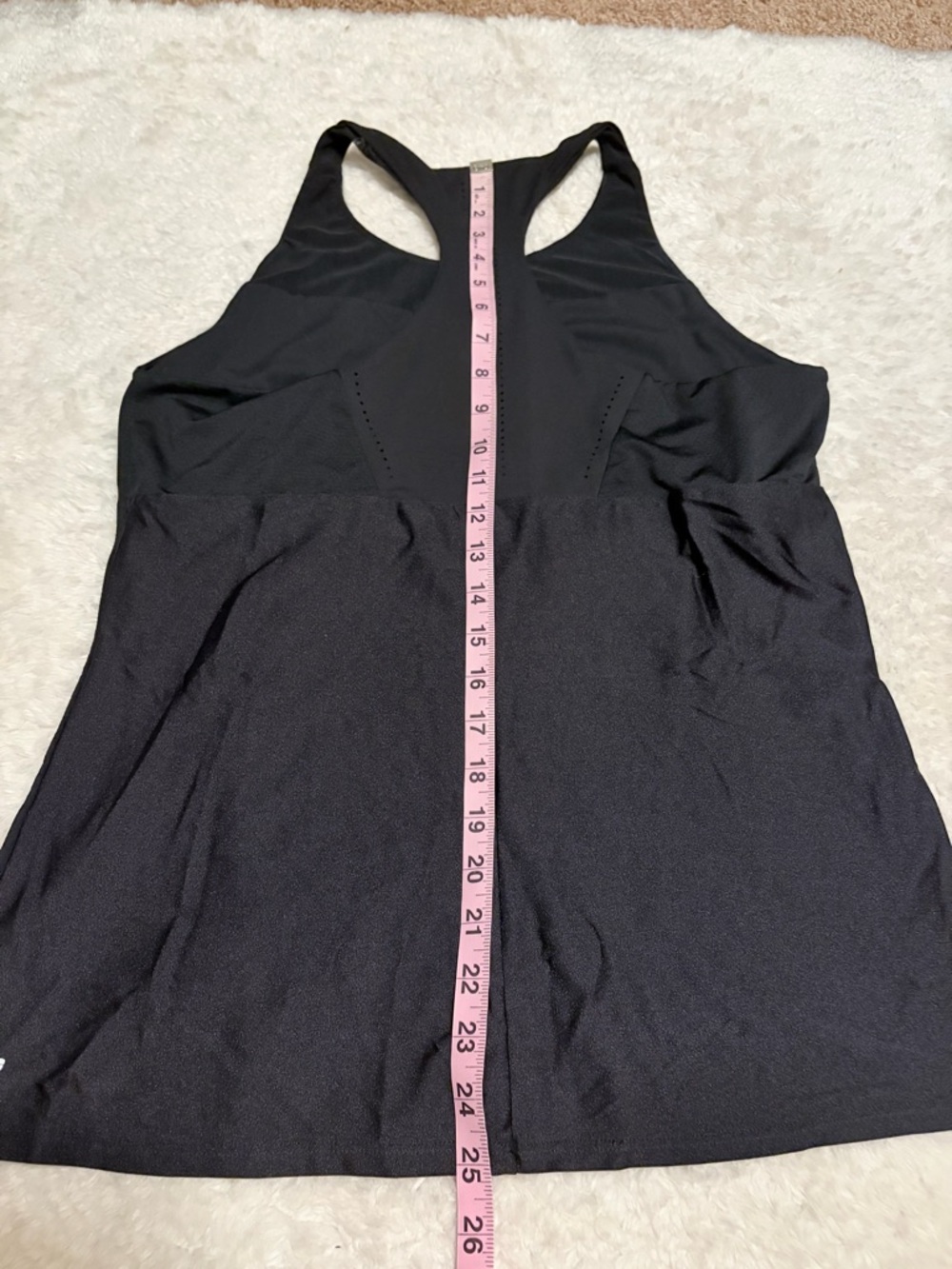 Fabletics black Performance Mesh Racerback Tank top - Picture 3 of 6
